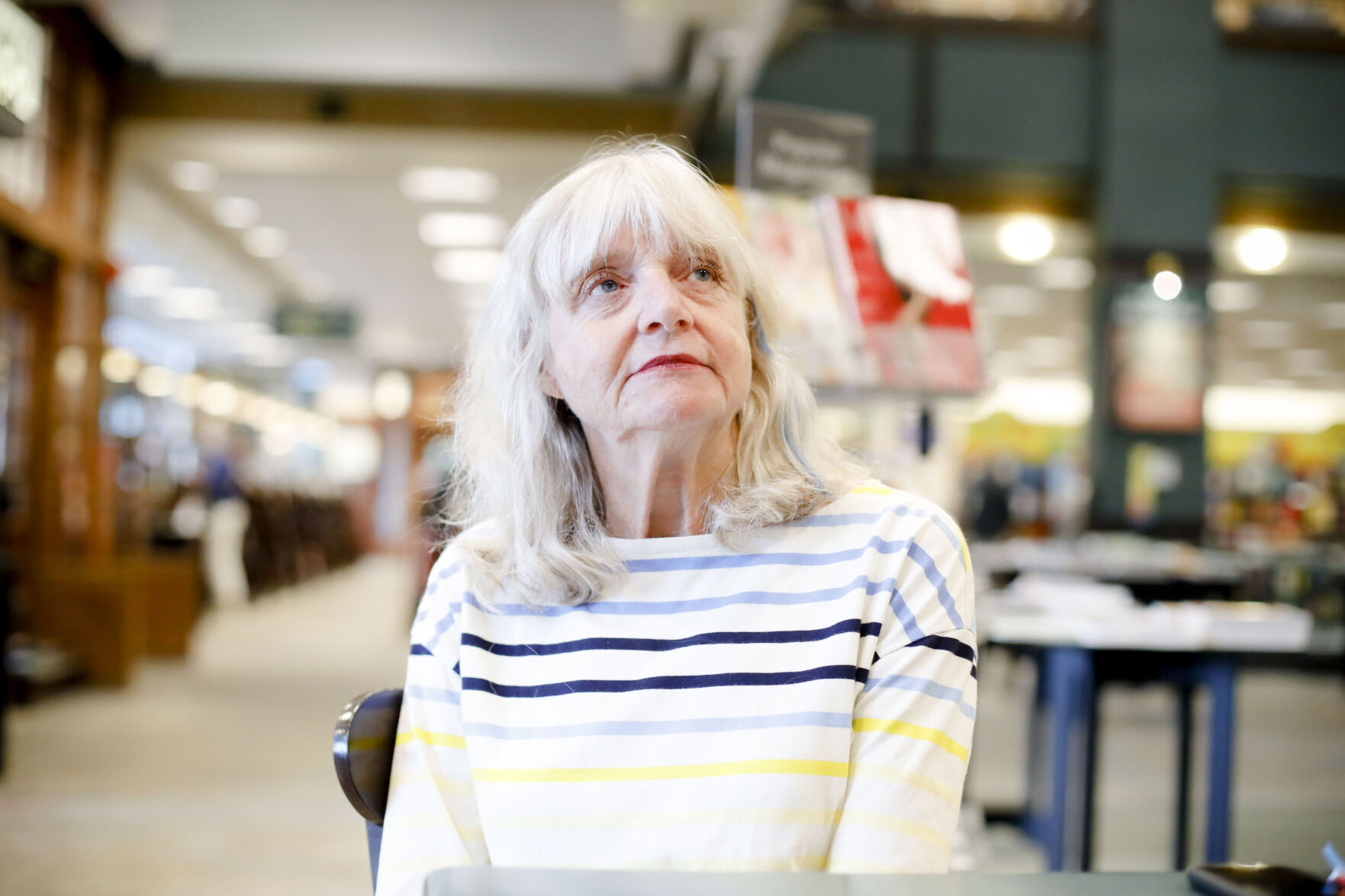 Ann Pugh looks up